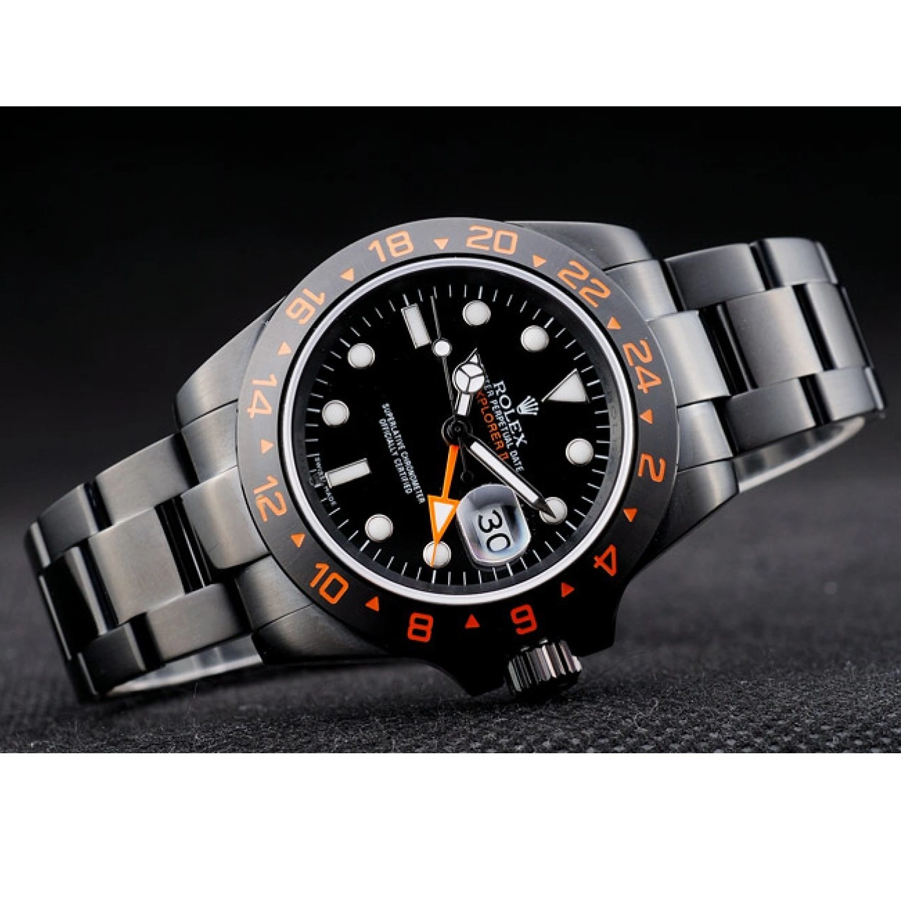 Good copy rolex watches Ceramic Black Black Dial Watch Explorer Bezel Rolex 0601